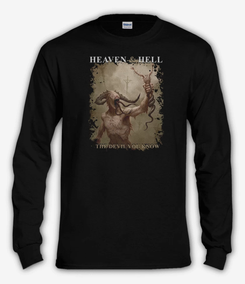 Polera manga larga Negro de Heaven & Hell The Devil You Know