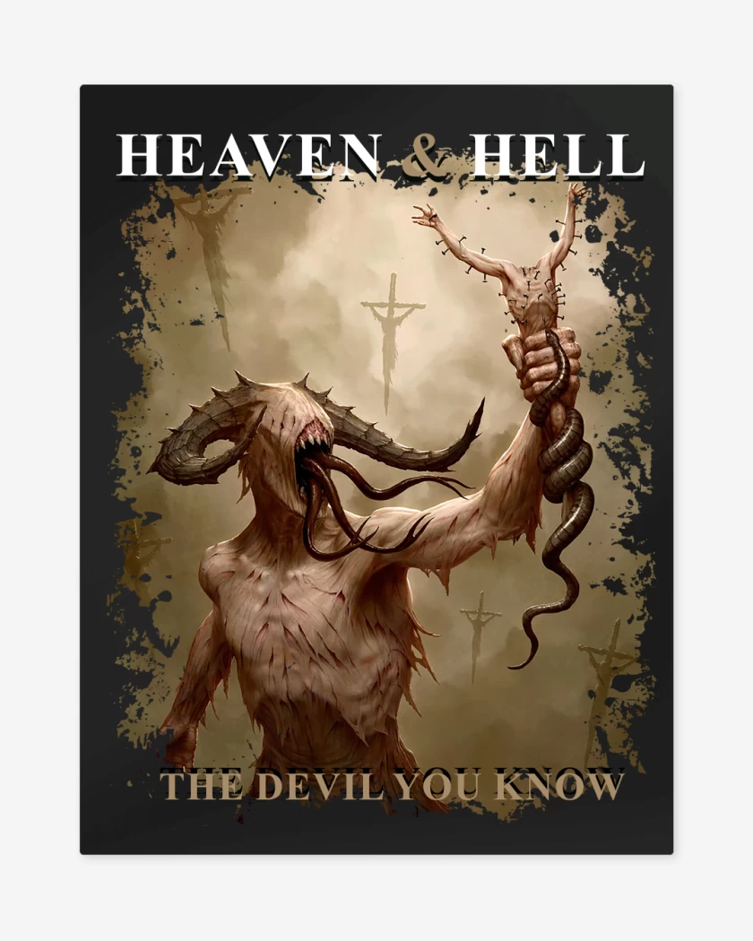 Print metalico Negro de Heaven & Hell The Devil You Know