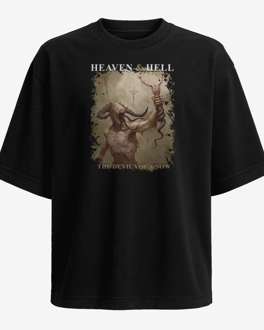 Polera Oversize Heaven & Hell The Devil You Know