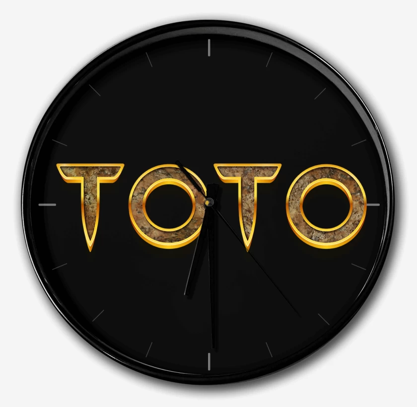 Reloj Negro de Toto Logo