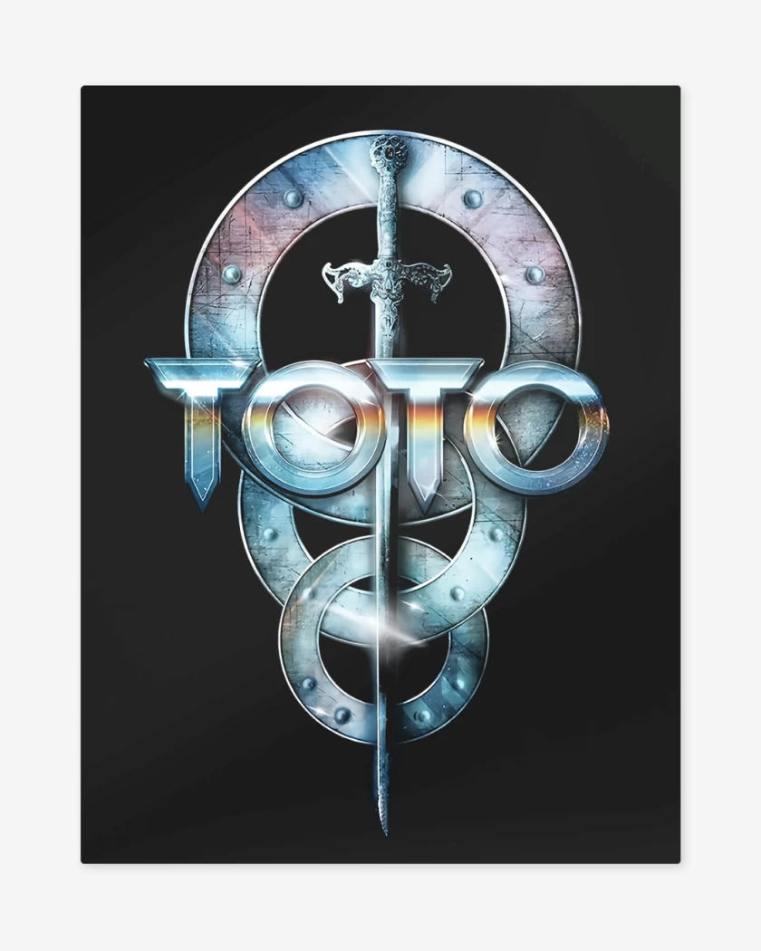 Print metalico Negro de Toto Logo II