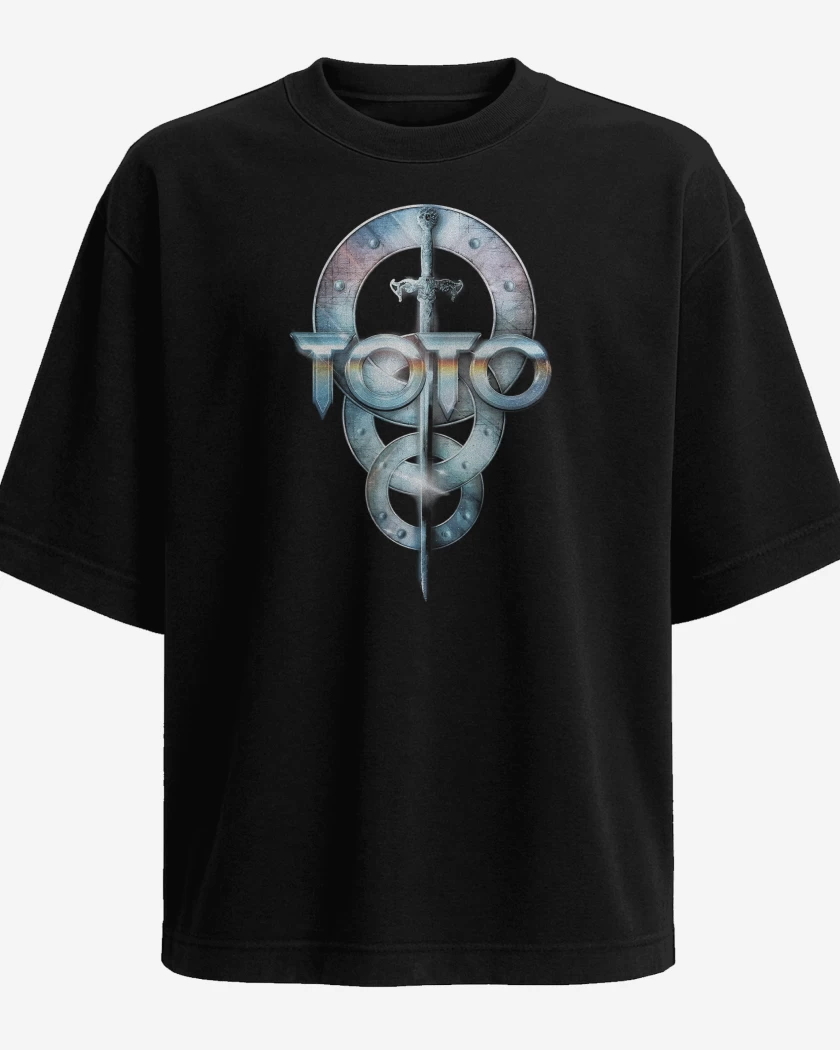Polera Oversize Negro de Toto Logo II