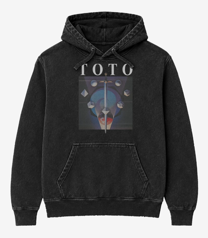 Poleron Canguro Acid Wash Negro de Toto Espada