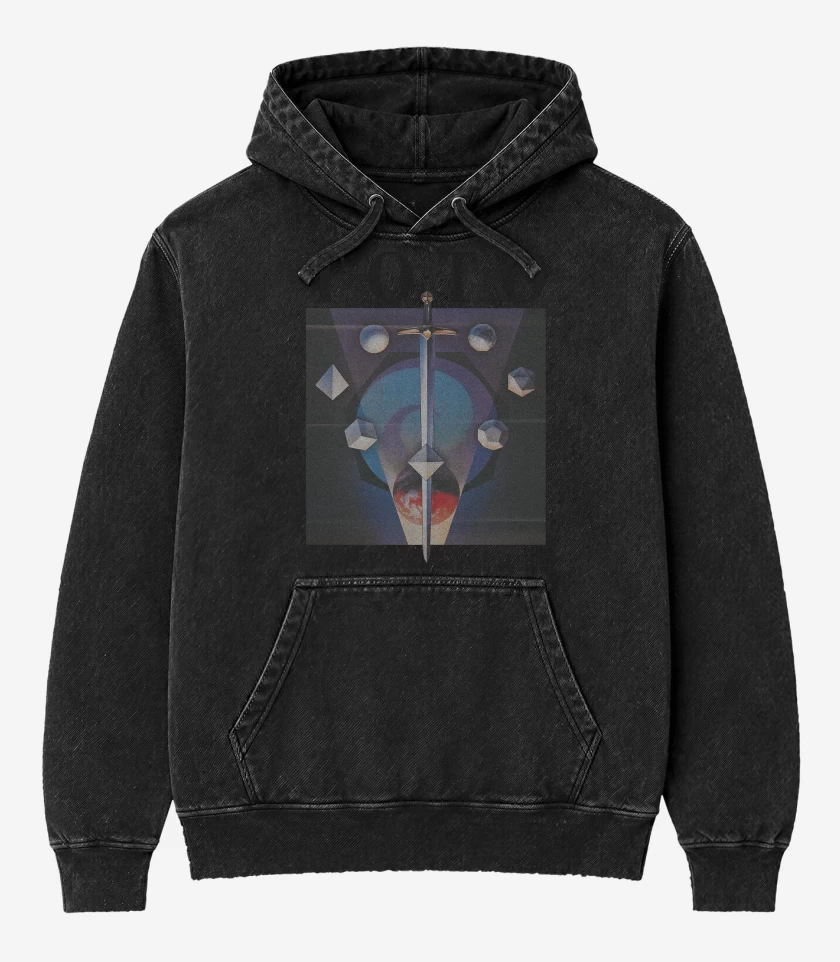 Poleron Canguro Acid Wash Negro de Toto Espada B