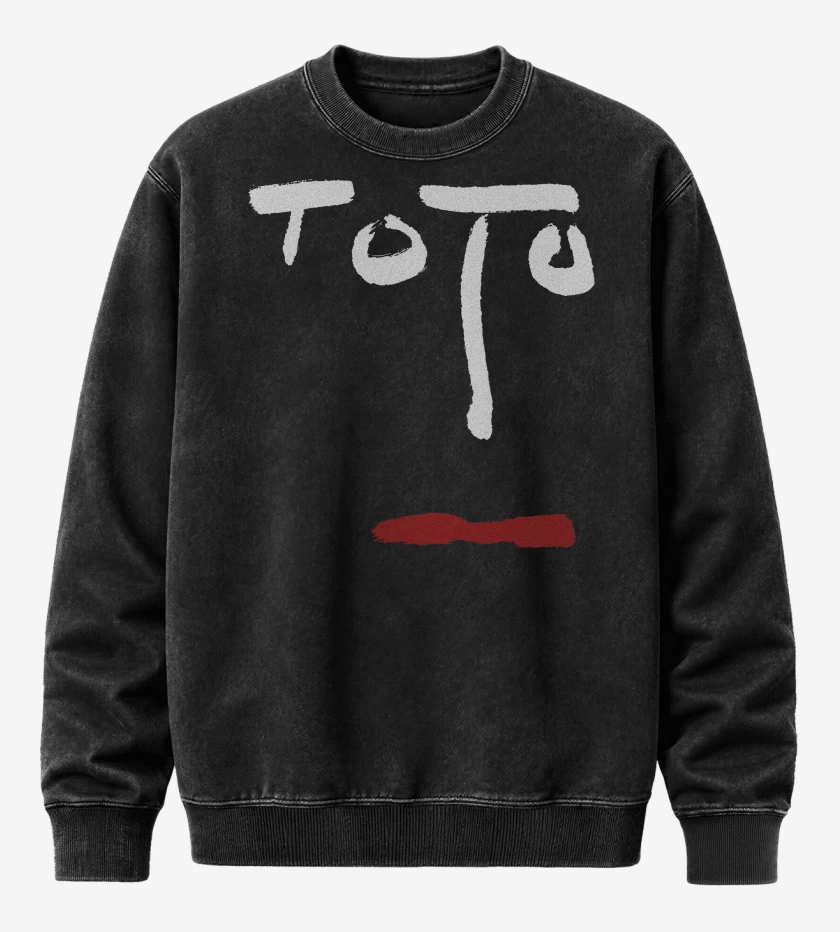 Poleron Polo Acid Wash Negro de Toto Turn Back N