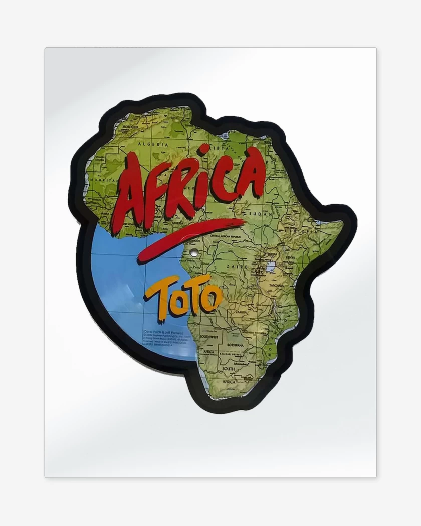 Print metalico Toto Africa 