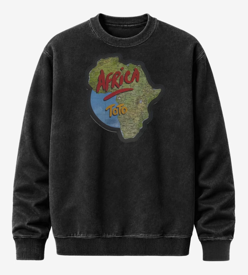 Poleron Polo Acid Wash Negro de Toto Africa 