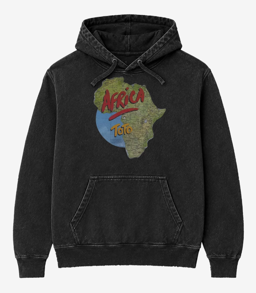 Poleron Canguro Acid Wash Negro de Toto Africa N