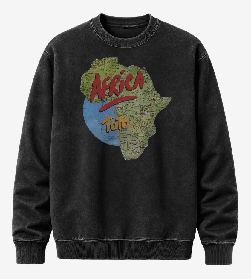Poleron Polo Acid Wash Negro de Toto Africa N