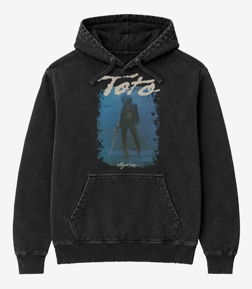 Poleron Canguro Acid Wash Negro de Toto Hydra