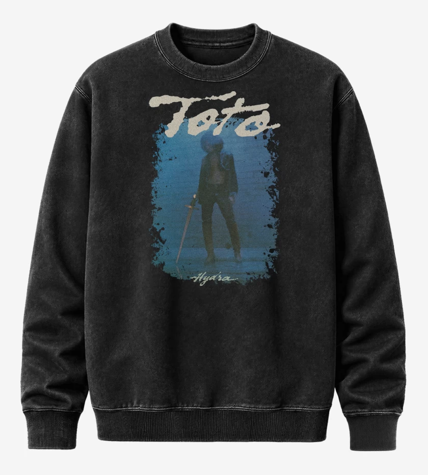 Poleron Polo Acid Wash Negro de Toto Hydra
