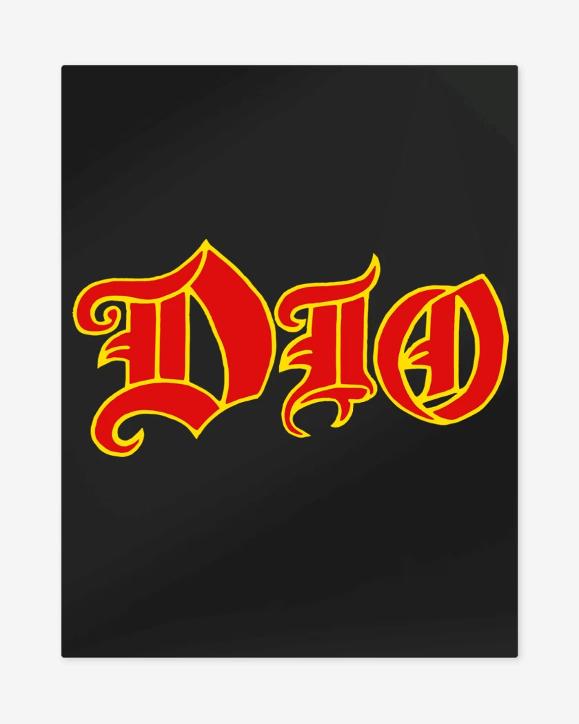 Print metalico Dio Logo