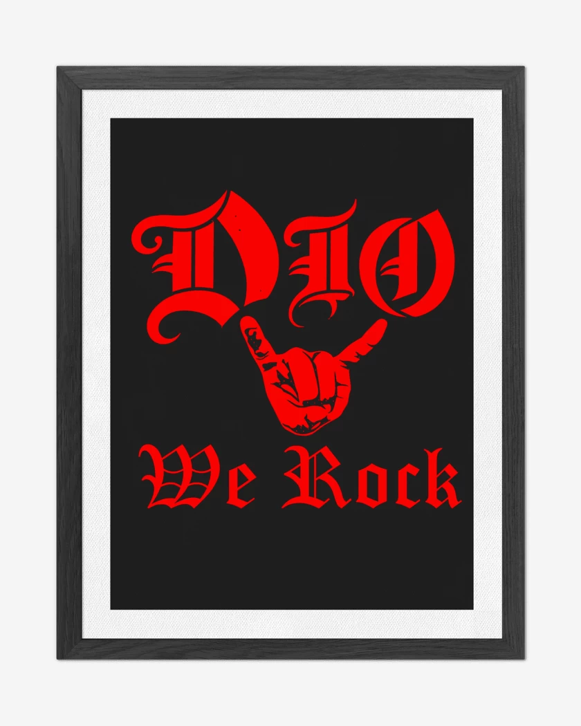Cuadro decorativo We Rock Dio