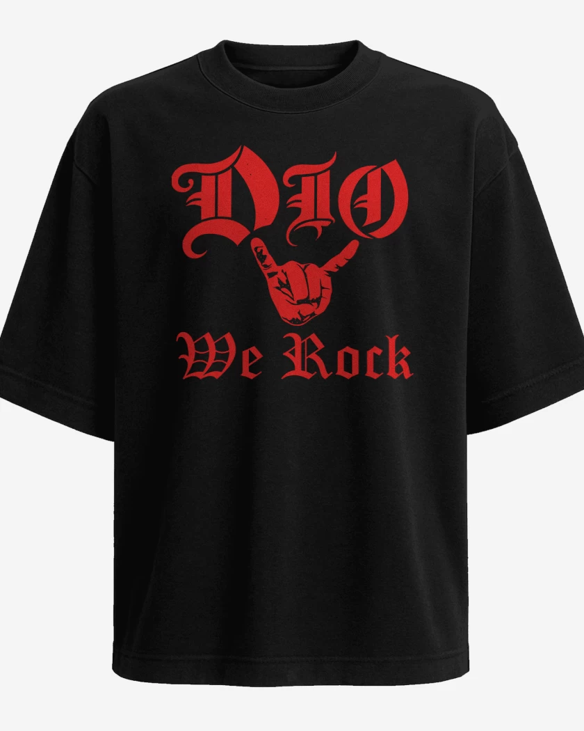 Polera Oversize We Rock Dio