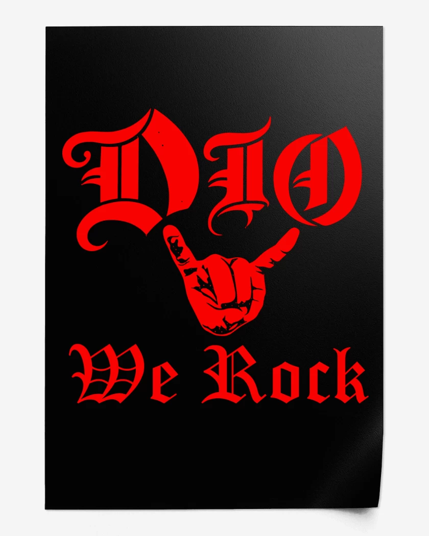 Print We Rock Dio