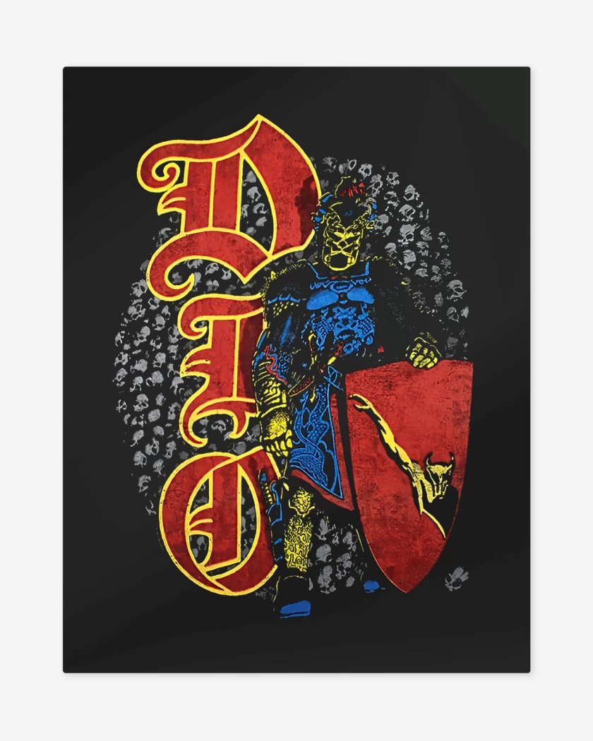Print metalico Dio Skull Warrior