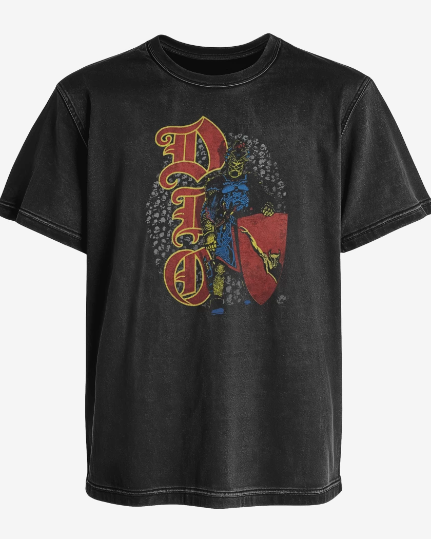 Polera desgastada Dio Skull Warrior