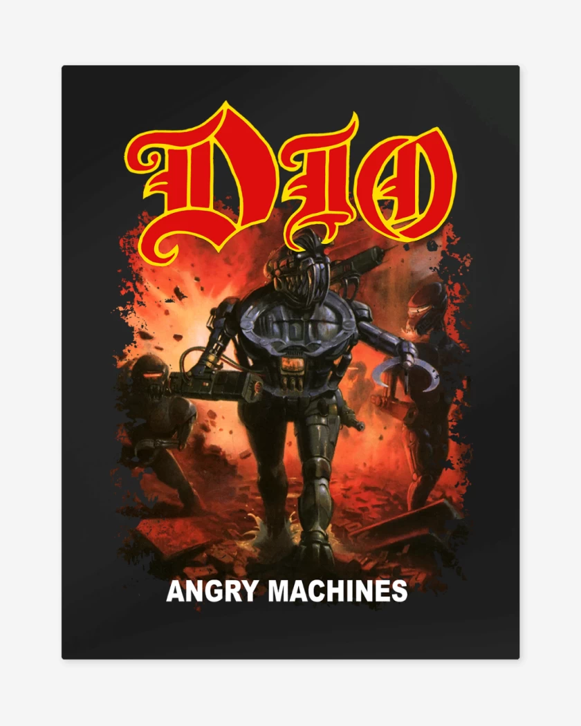 Print metalico Dio Angry Machines