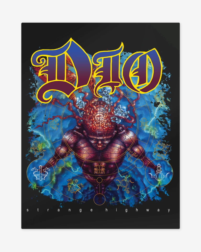 Print metalico Dio Strange Highways