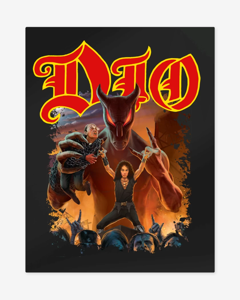 Print metalico Dio Live 