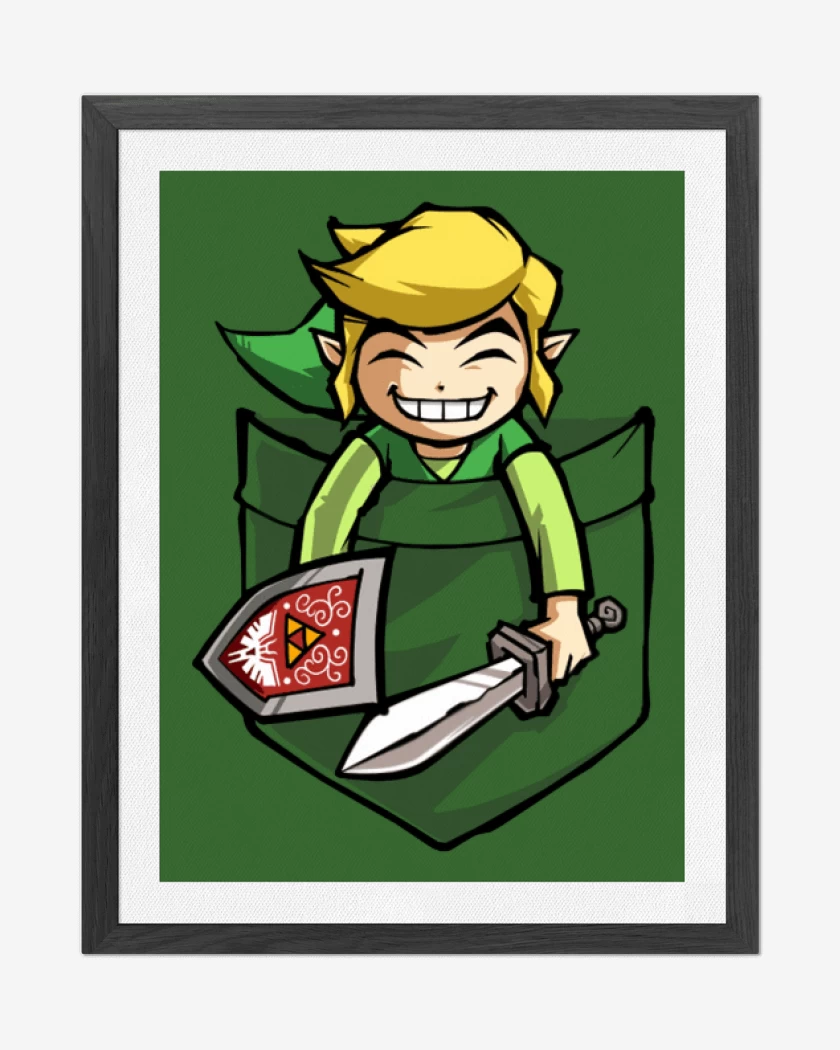Cuadro decorativo Verde jade de Link de bolsillo