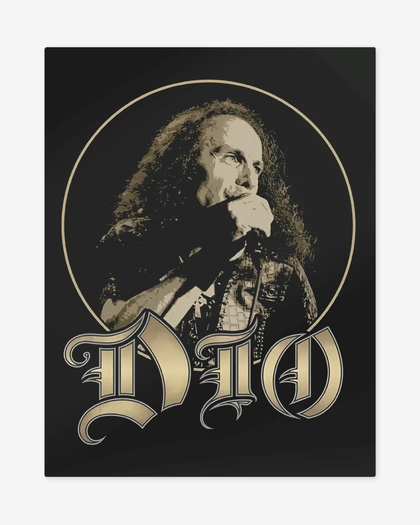 Print metalico Negro de Dio Ronnie James