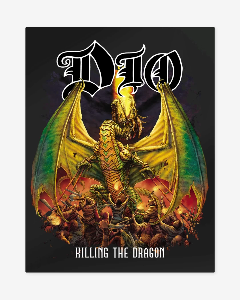 Print metalico Dio Killing The Dragon