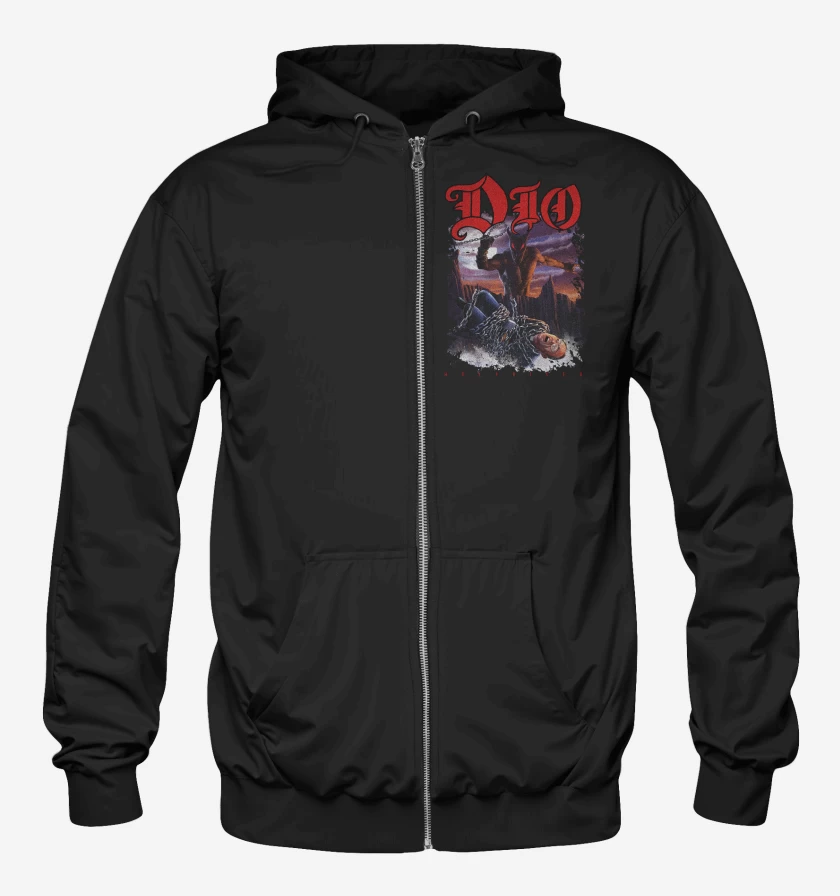 Poleron Canguro con cierre Dio Holy Diver