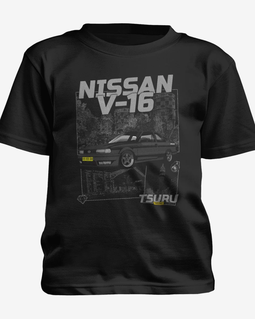 Polera de niño Negro de Nissan V16