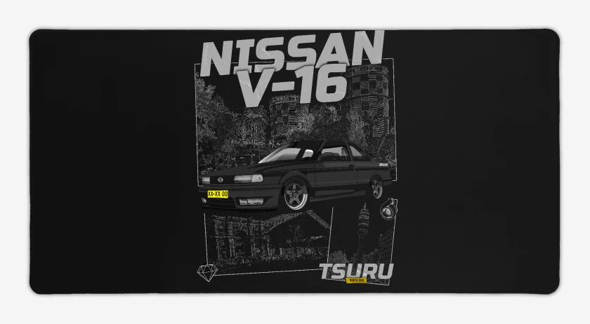 Mouse pad Gamer Negro de Nissan V16