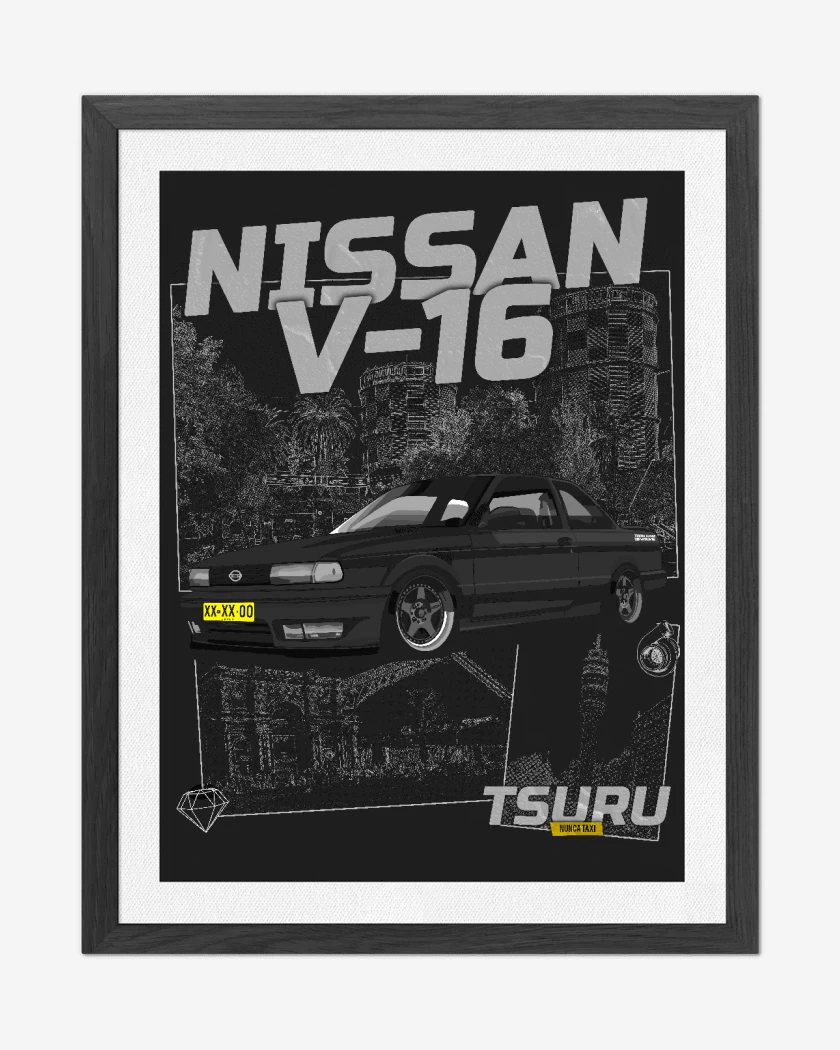Cuadro decorativo Negro de Nissan V16