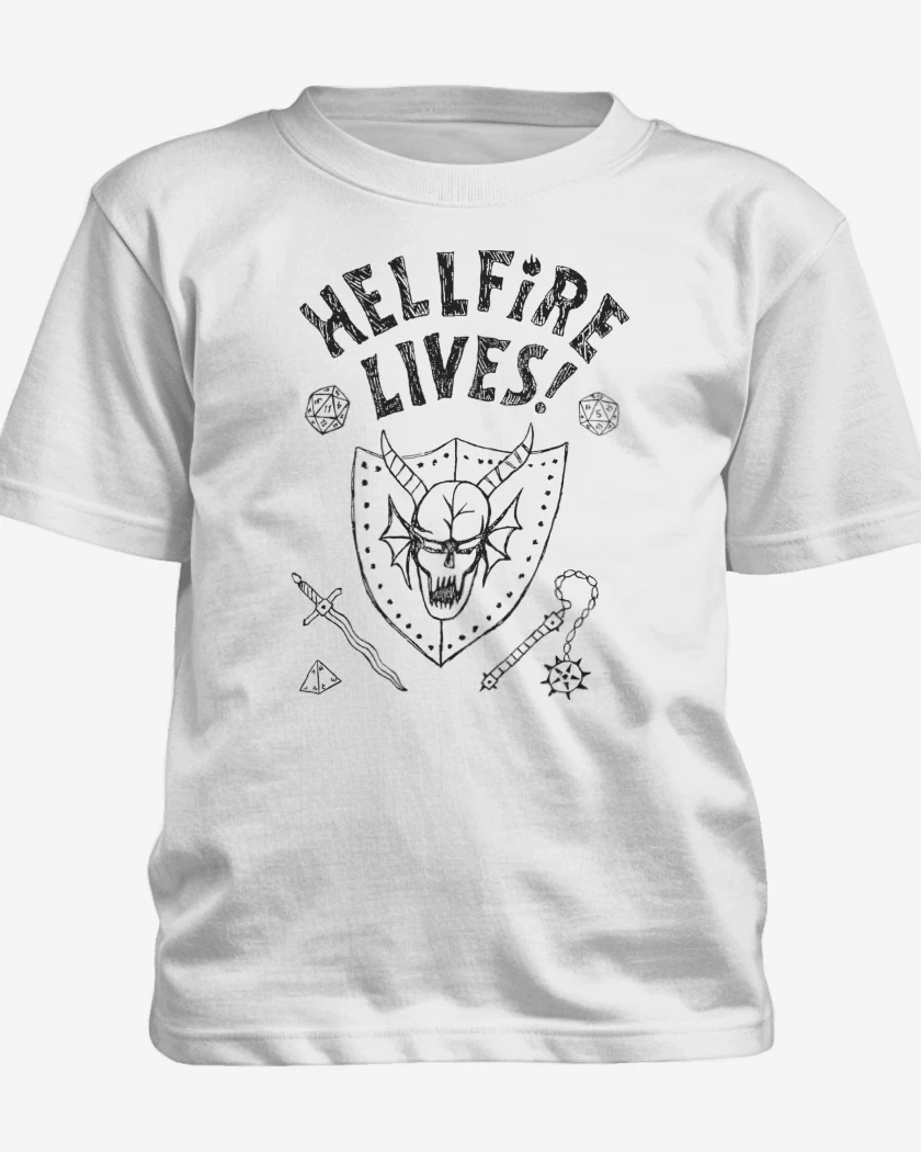 Polera de niño Blanco de Hellfire Lives N