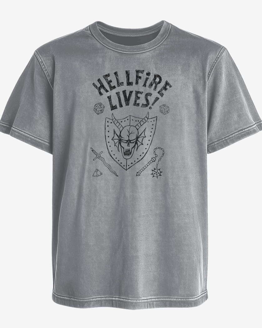 Polera desgastada Hellfire Lives N