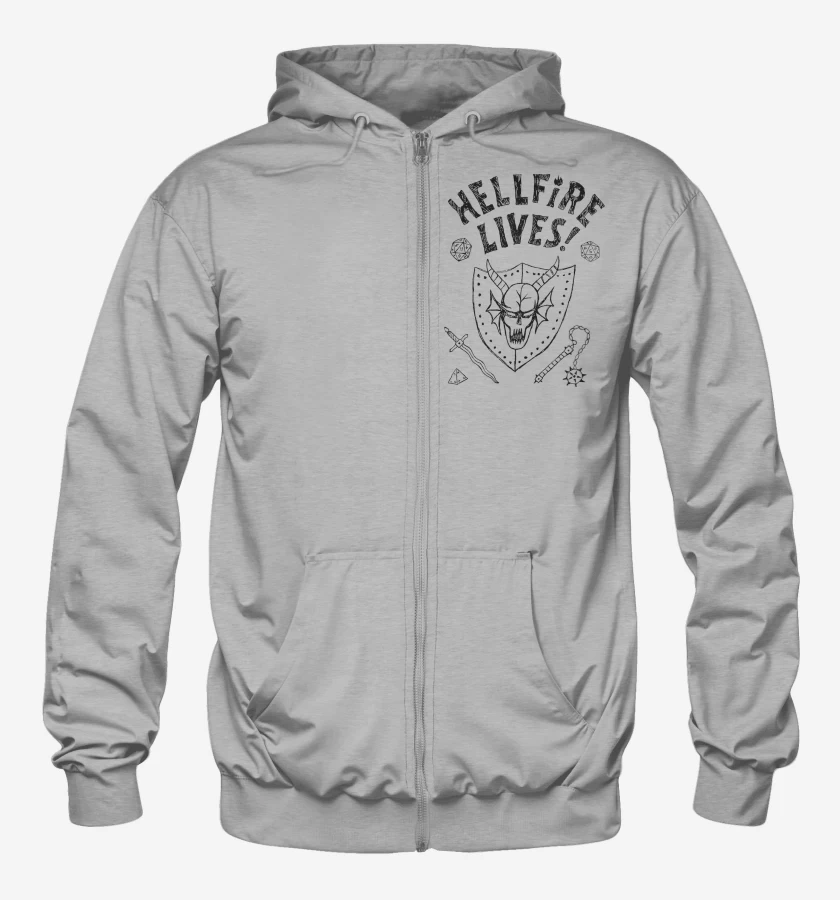 Poleron Canguro con cierre Hellfire Lives N