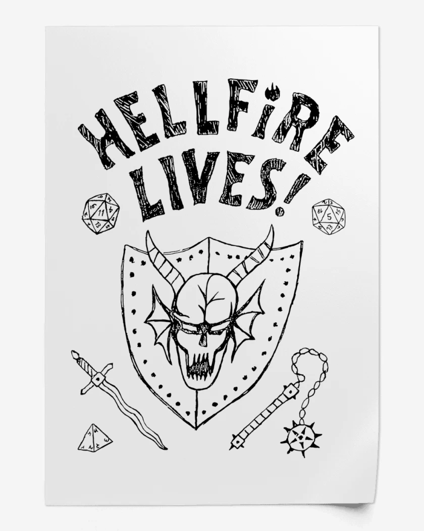 Print Hellfire Lives N