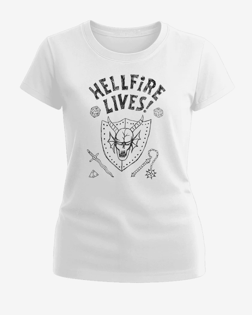Polera de Mujer Blanco de Hellfire Lives N