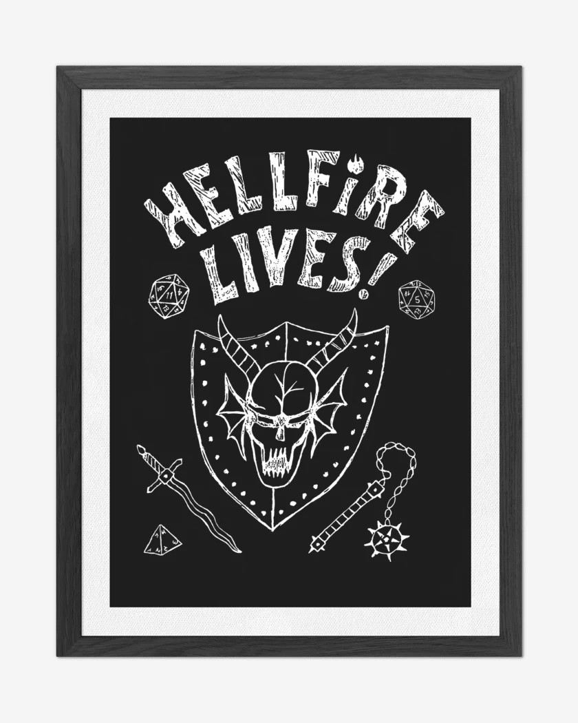 Cuadro decorativo Negro de Hellfire Club Lives