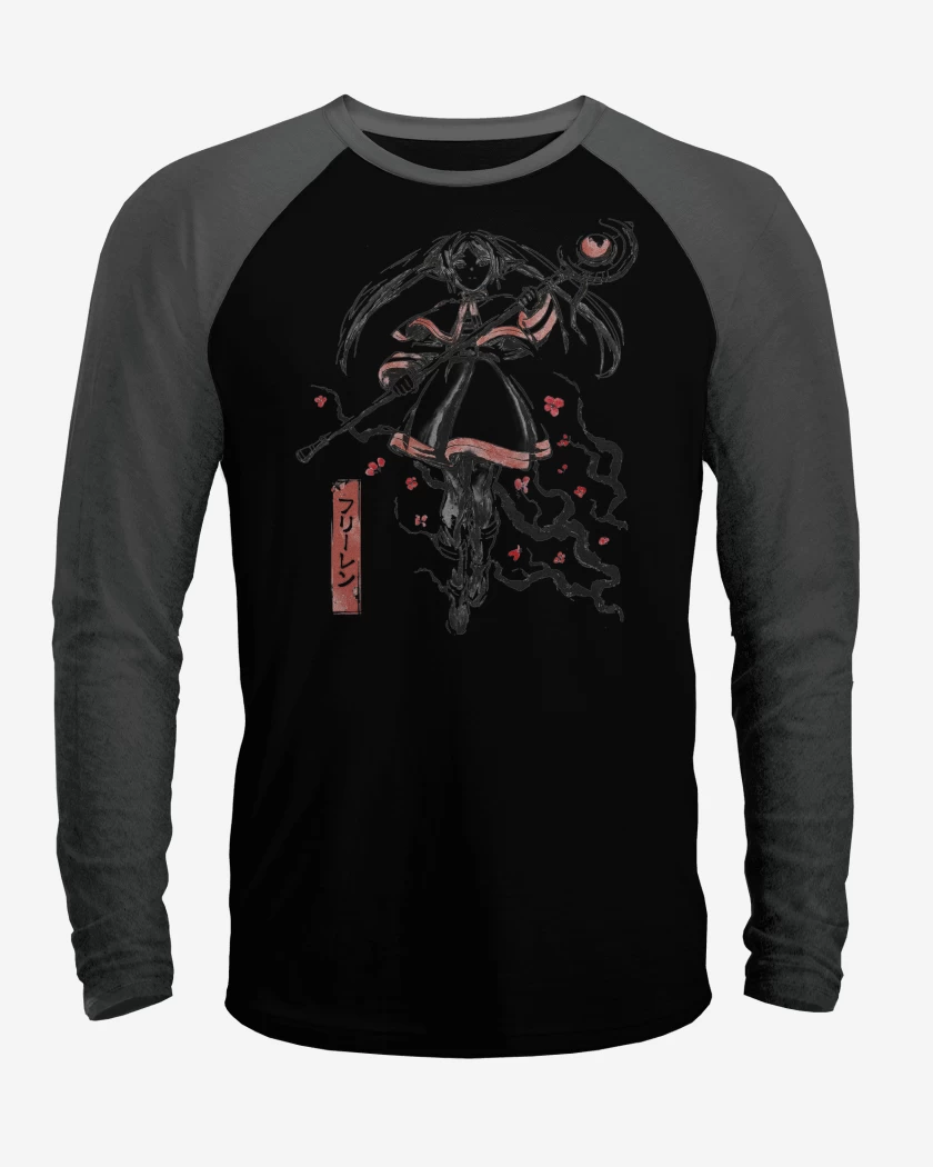 Polera Raglan Blanco / Negro de Frieren