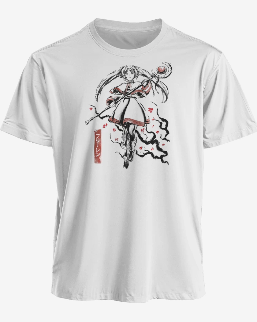 Polera premium Blanco de Frieren