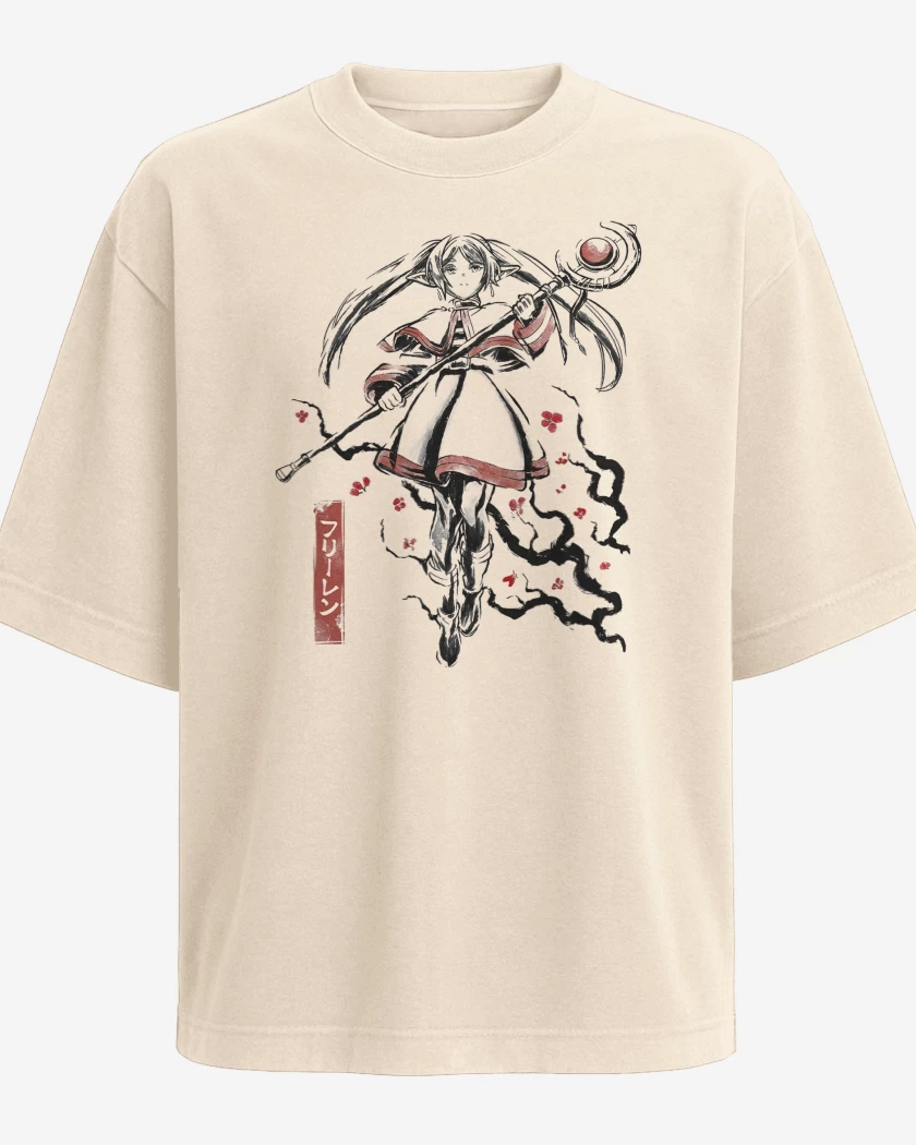 Polera Oversize Beige de Frieren