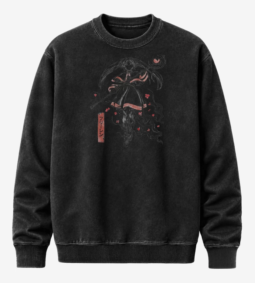 Poleron Polo Acid Wash Negro de Frieren