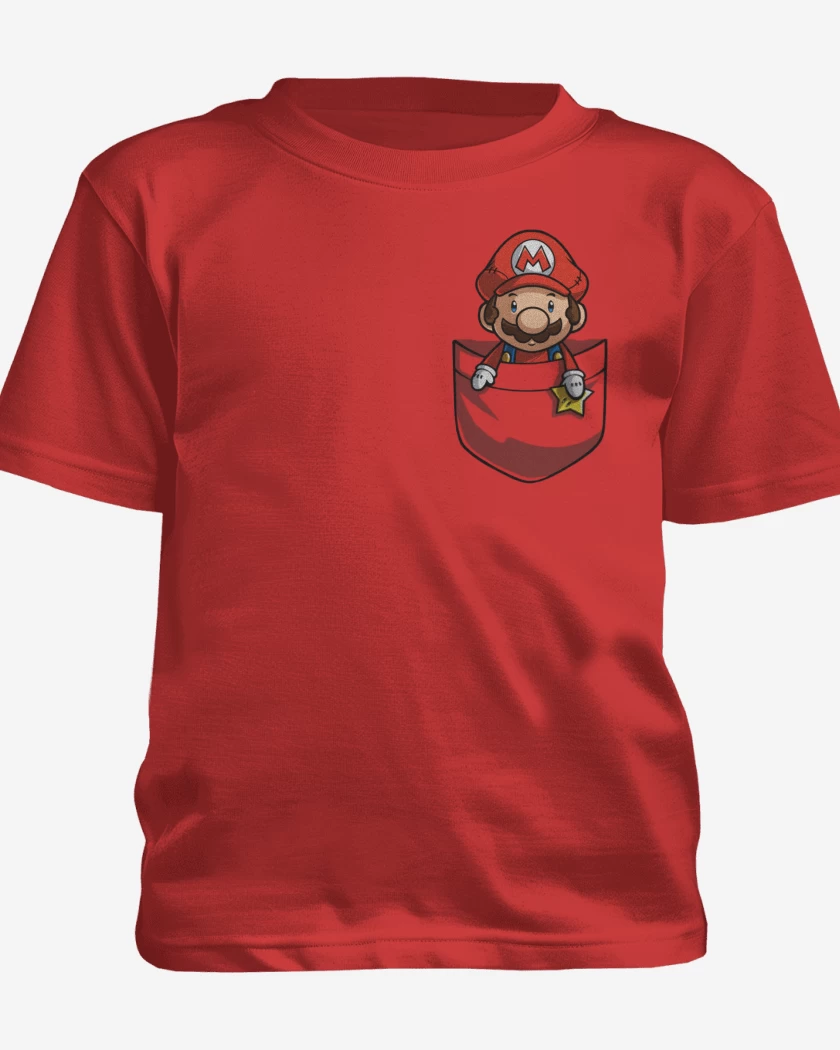 Polera de niño Super bigote de bolsillo