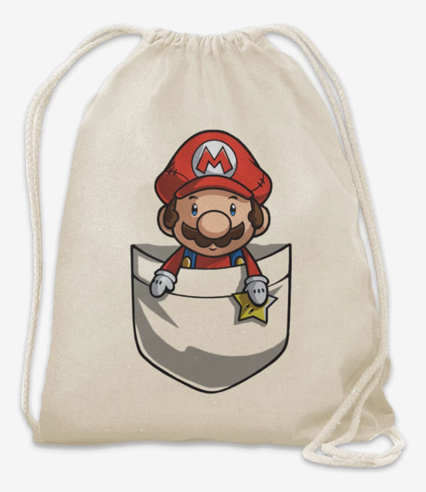 Mochila Super bigote de bolsillo