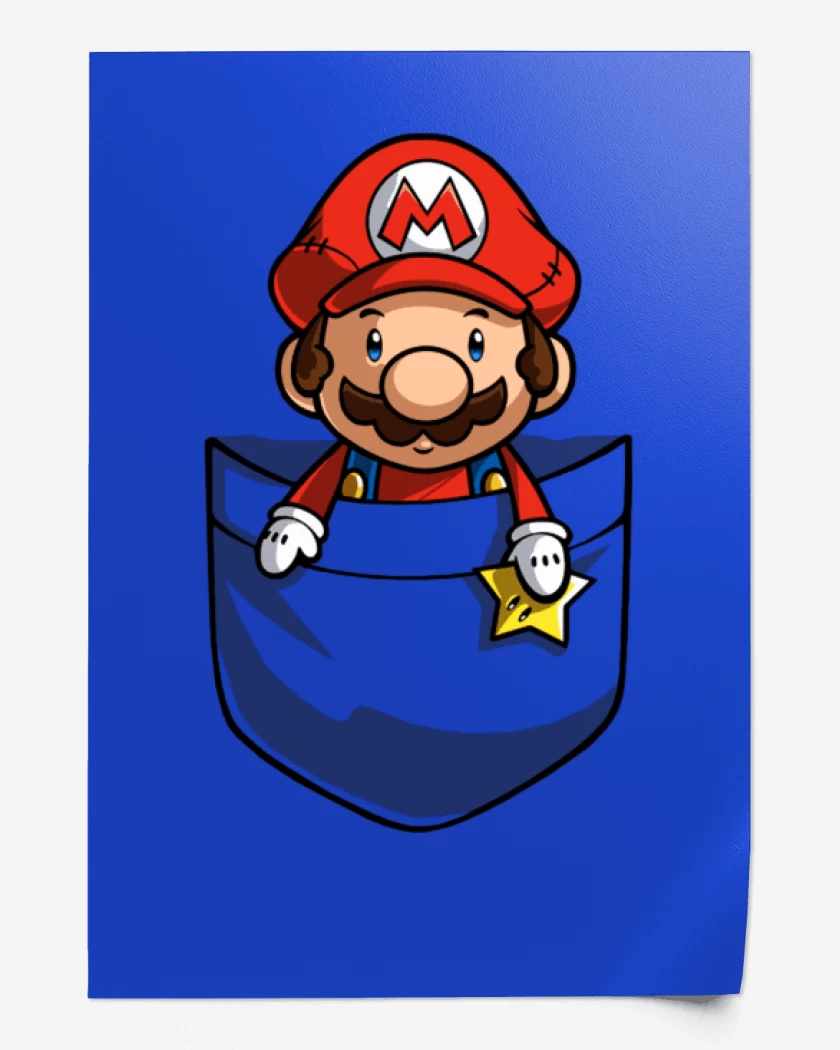 Print Super bigote de bolsillo