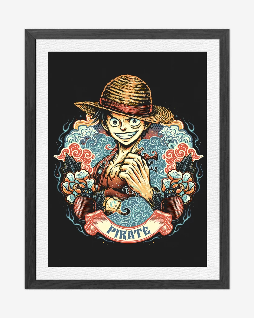Cuadro decorativo Luffy Pirata Legendario
