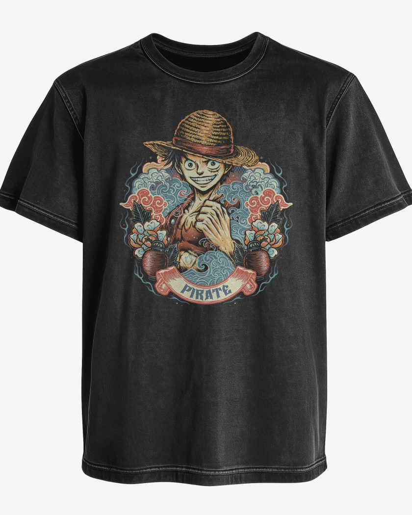 Polera desgastada Luffy Pirata Legendario