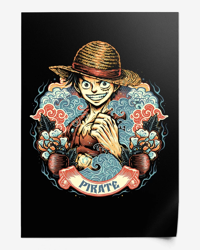 Print Luffy Pirata Legendario