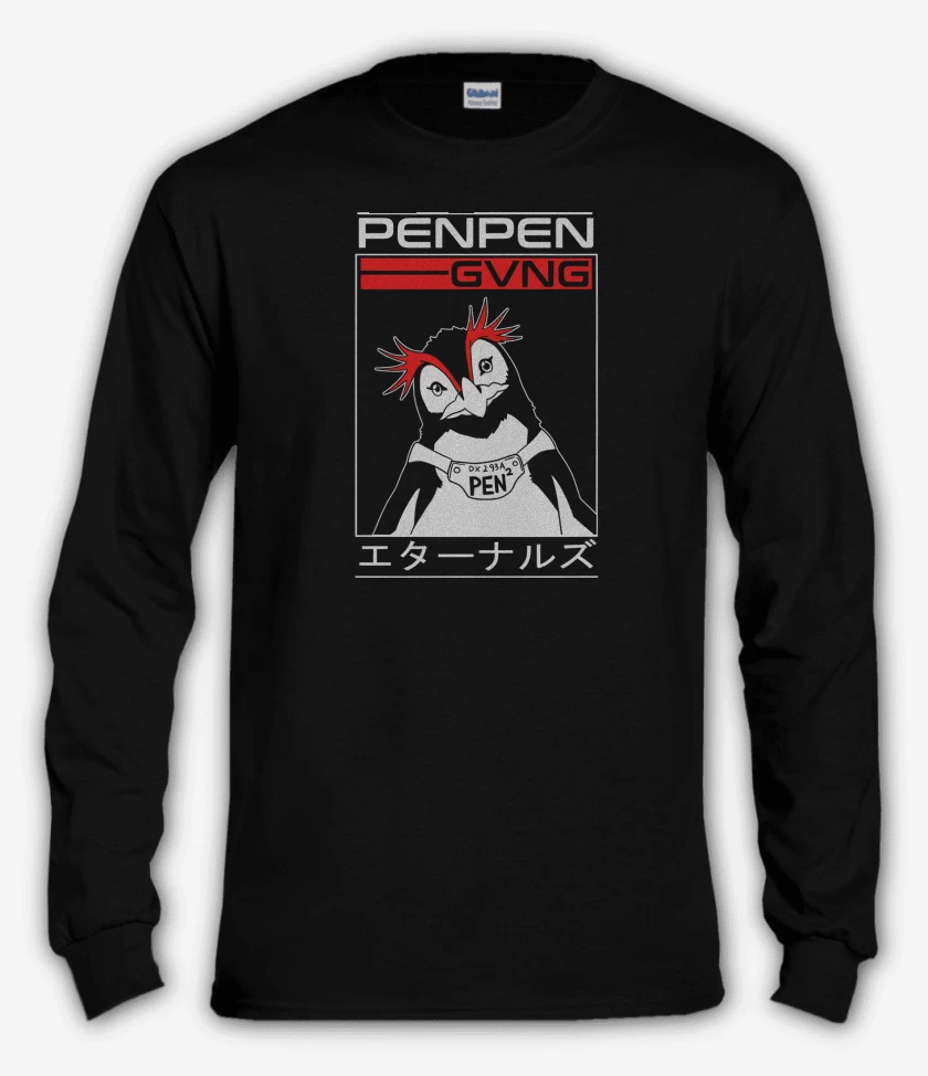 Polera manga larga Negro de PenPen Evangelion