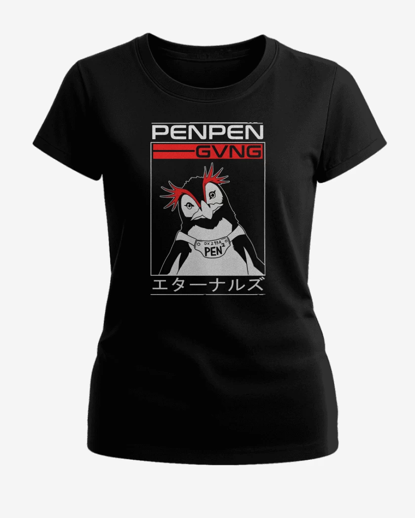 Polera de Mujer Negro de PenPen Evangelion