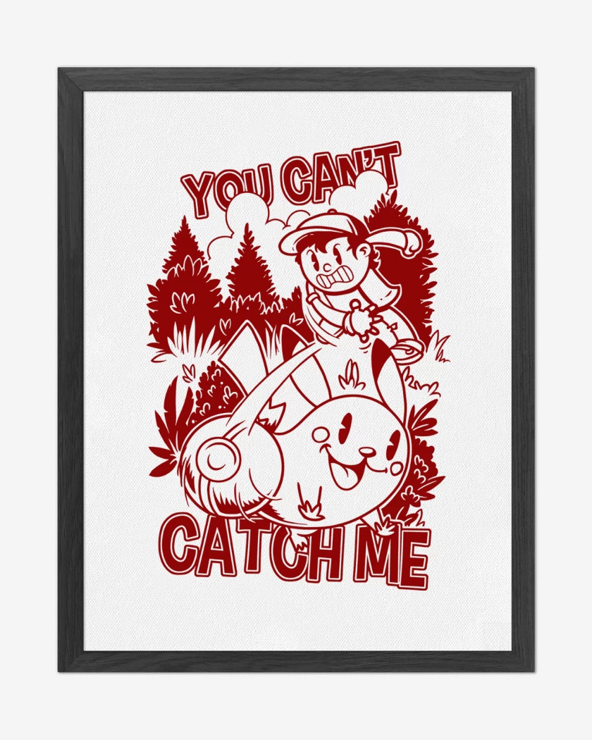 Cuadro decorativo Blanco de Pokemon No puedes Atraparme